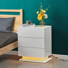 White High Gloss Bedside Table