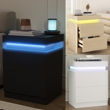 LED Bedside Table Charging and