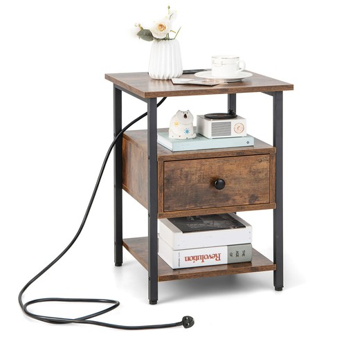 Bedside table with charging - bedside,