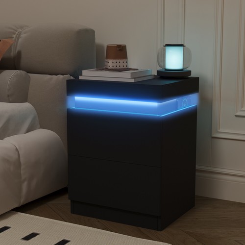 Led bedside table drawers - led,