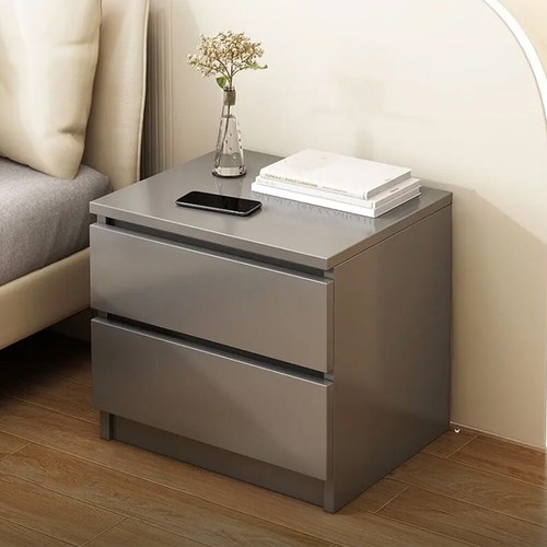 Grey wooden bedside - grey, table
