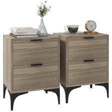 HOMCOM Bedside Tables Set of 2
