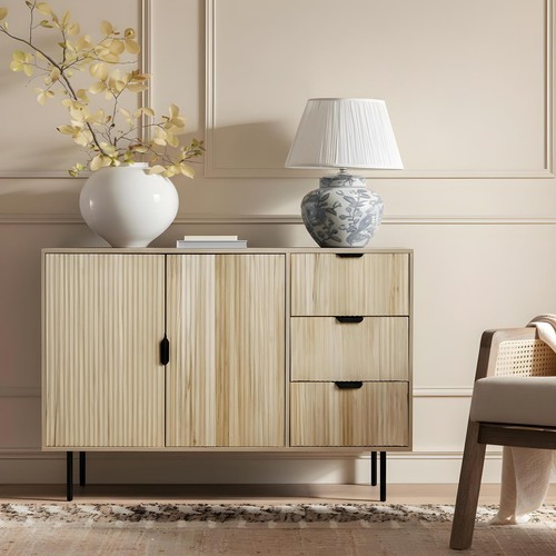 Ohs ribbed drawer unit bedside - ribbed,
