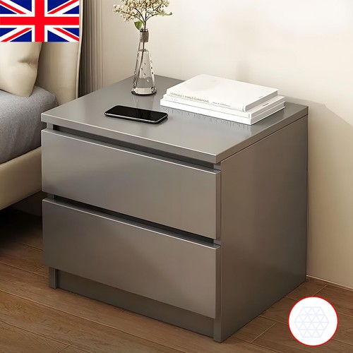 Grey wooden bedside - grey, table