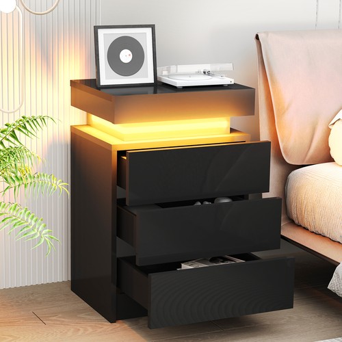 High gloss drawer bedside - drawer,